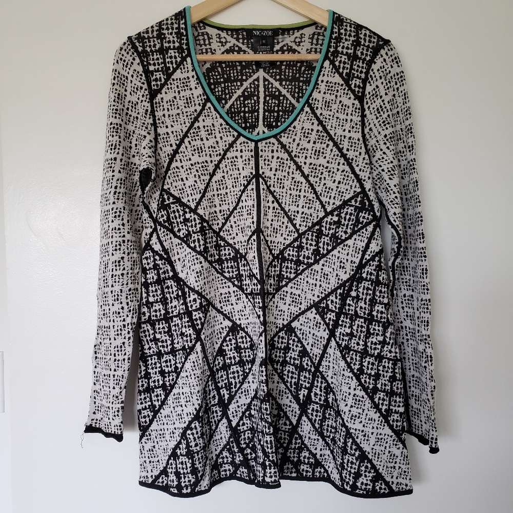 Nic+Zoe Long Sleeve Top Size M